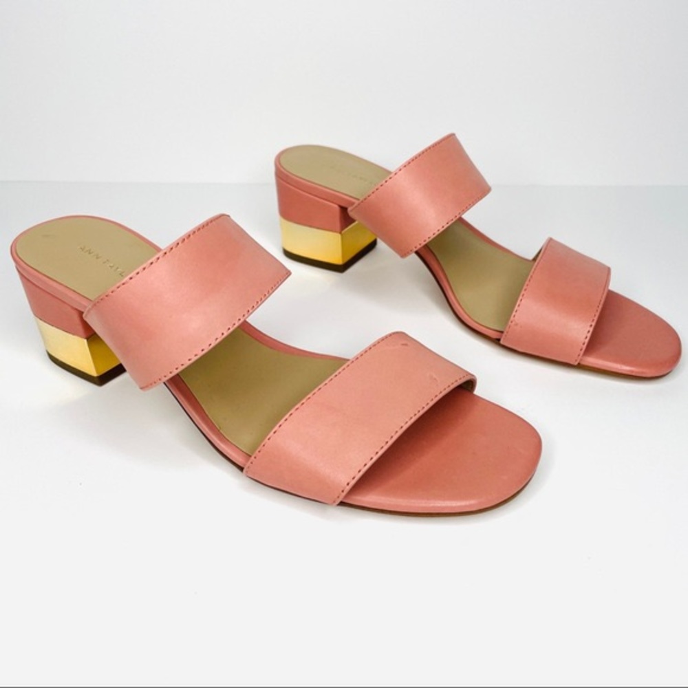 Liv Block Heeled Sandal Ann Taylor Blush